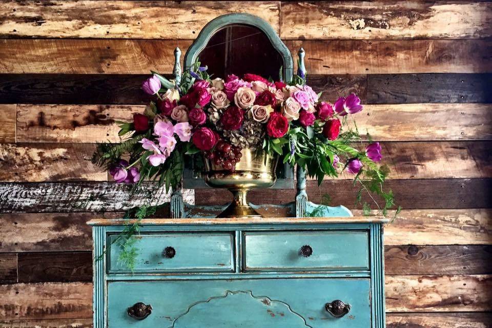 Blue dresser