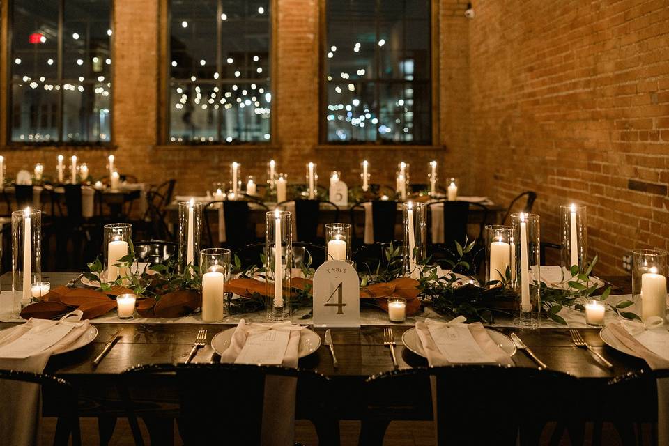 Tablescape at night