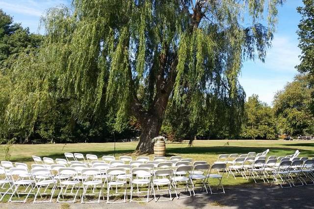Wedding ceremony area