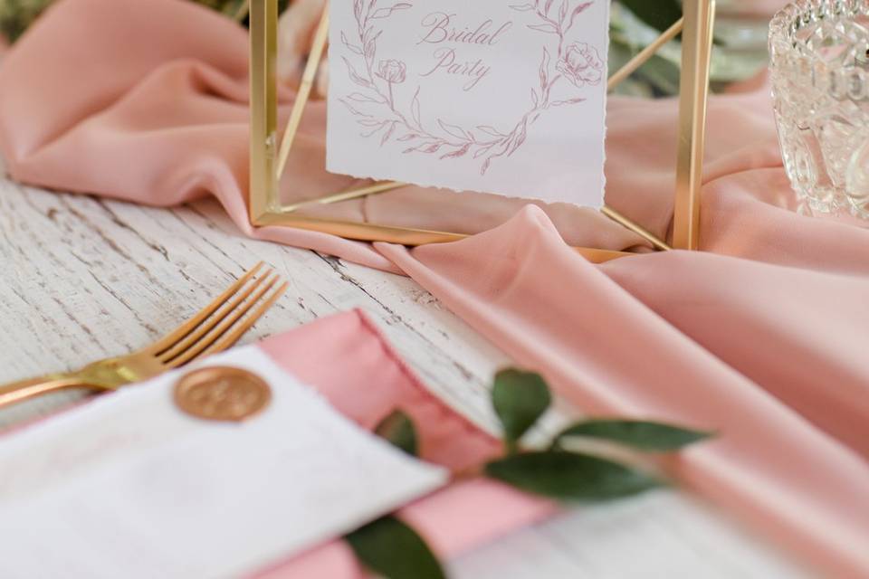 Peony table numbers