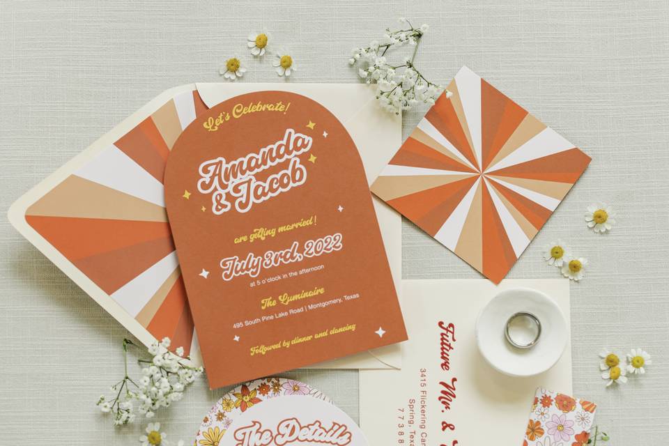 Elegant Flourish (Vintage Paper) Wedding Paper Napkins - Luxury Wedding  Invites