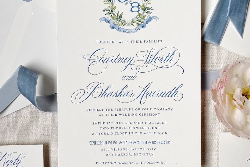 Watercolor Wedding Invitation