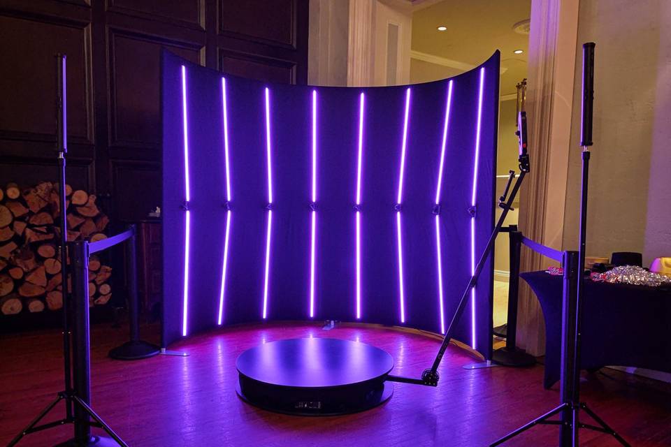 360 Booth with LED Backdrop