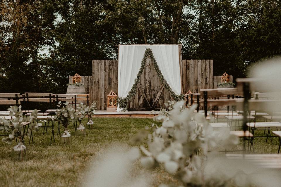 Ceremony set up