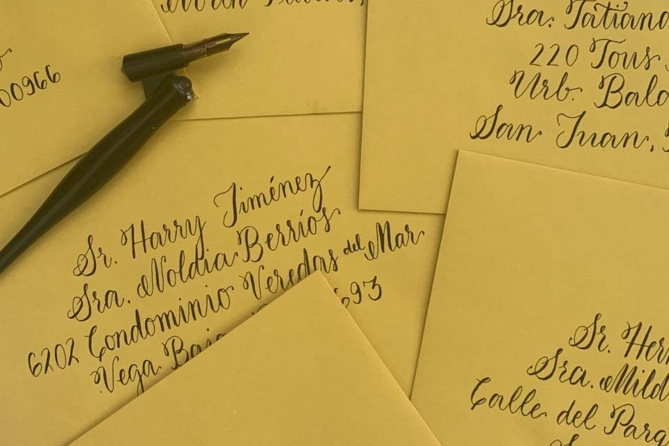 Envelope Calligraphy