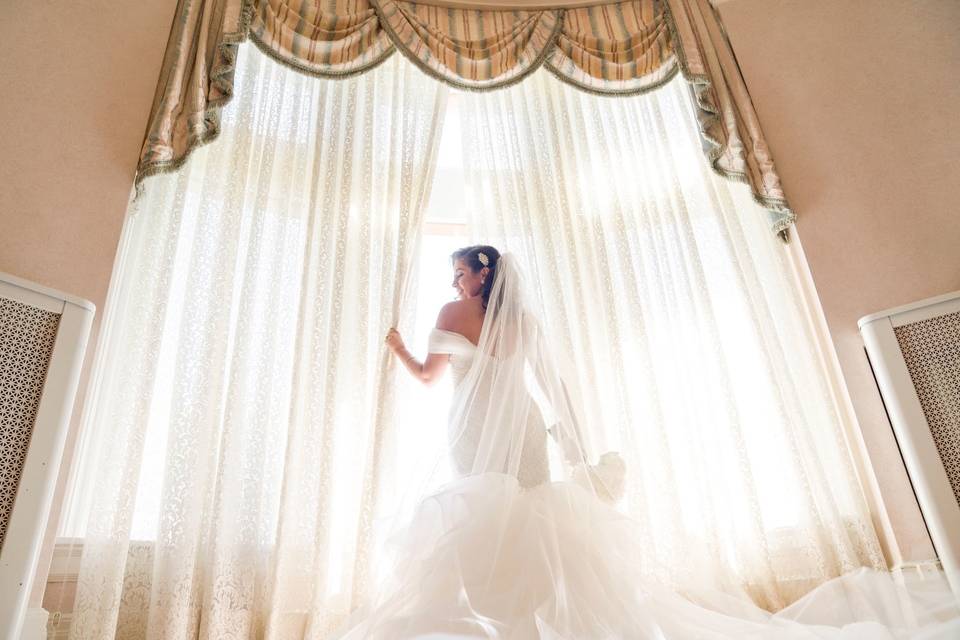 Gorgeous white bridal gown