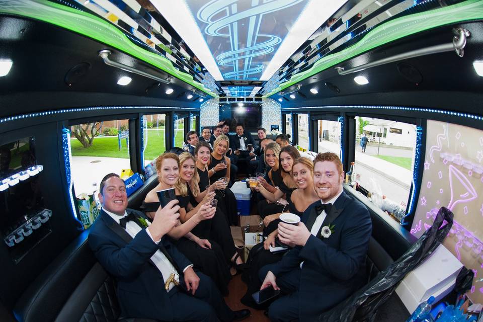 Shuttle for wedding party
