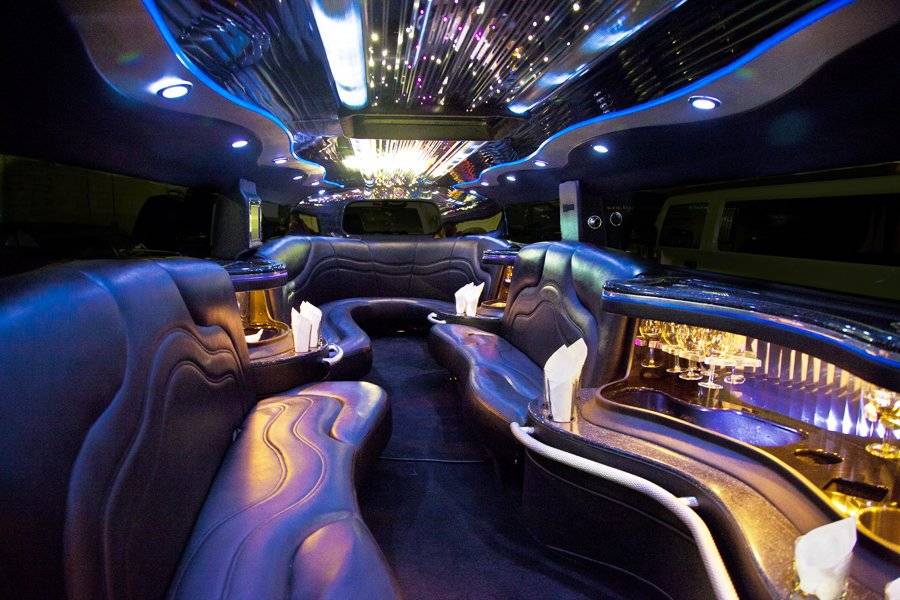 Stretch limousine interior