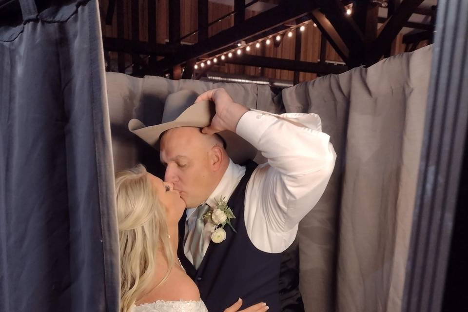 Couple in Enclosed Booth