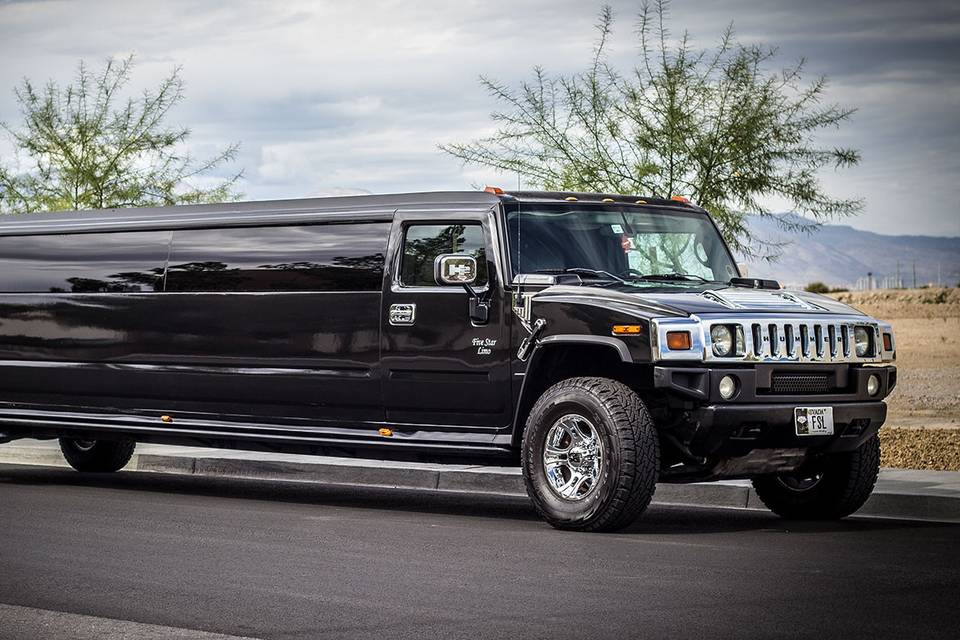 Black stretch hummer limo