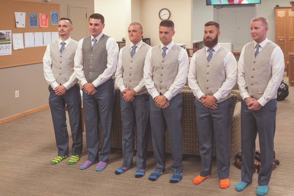 Groomsmen multi-colored socks