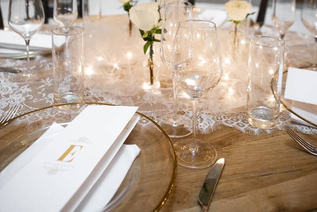 Tall floral tablescape