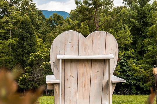 Sweat heart chair