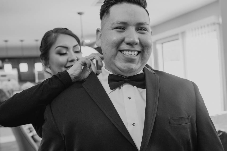 Wedding day happiness