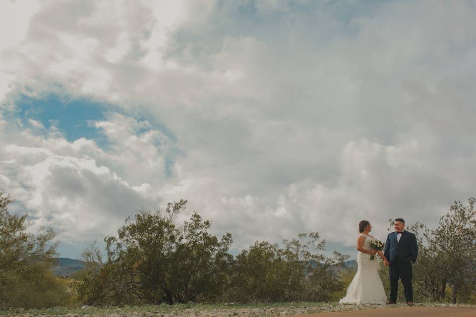 Wedding session composition