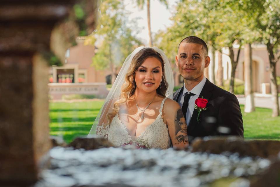 Wedding day photo shoot