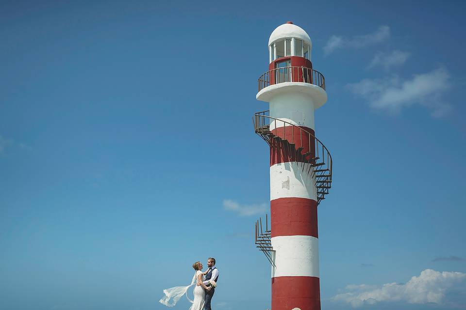 Beachfront wedding