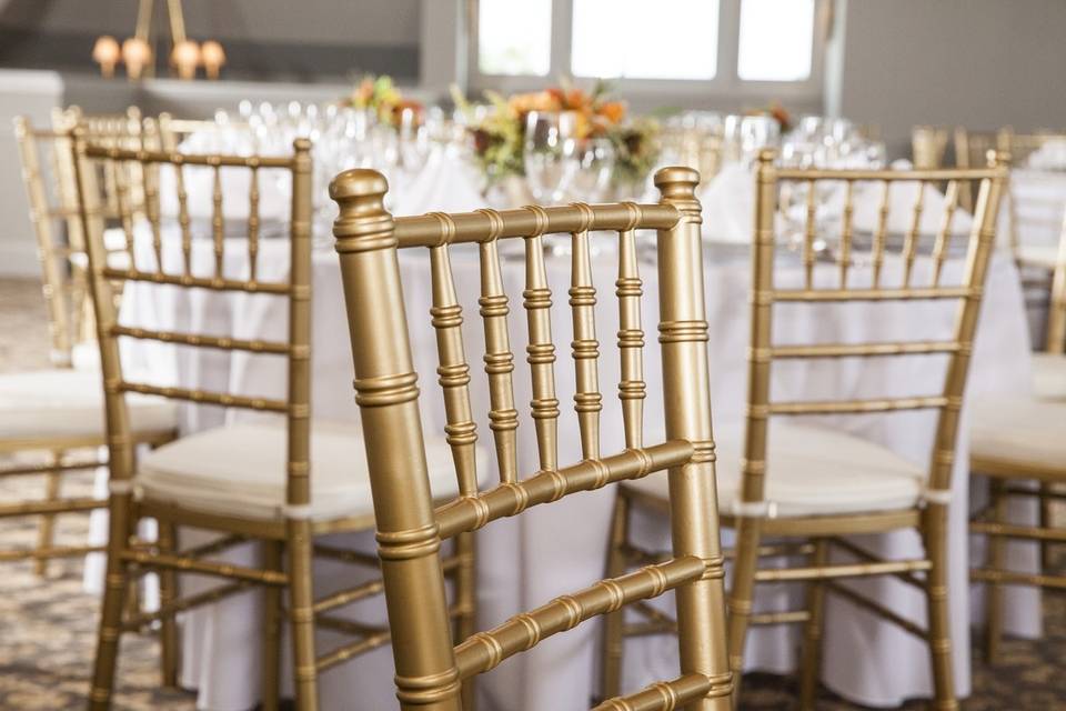 Gold chairs