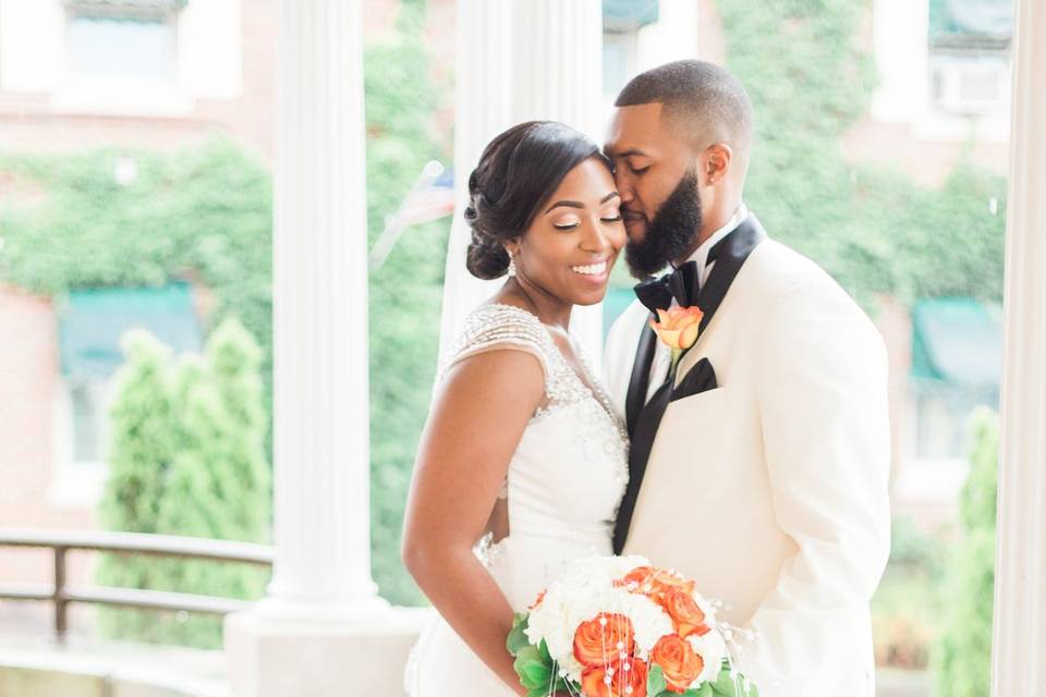 Couple on front porch