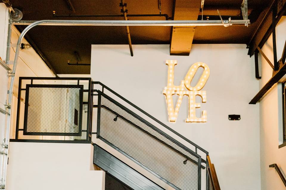 Stairway to Bridal Suite