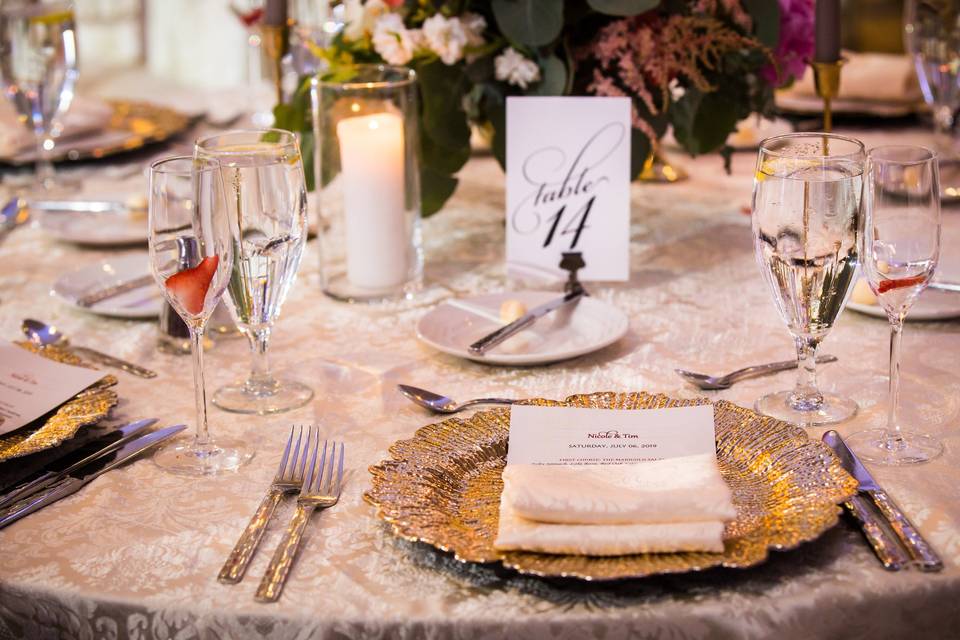 Marigold Table Set Up