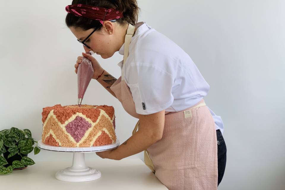 Shaggy Coconut & Caramel Cake