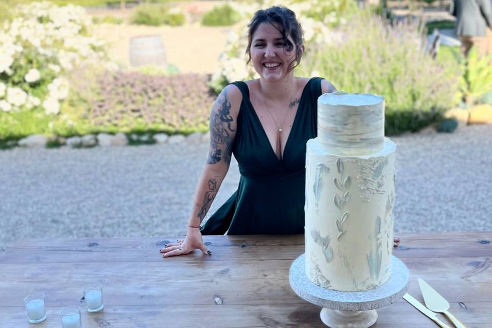 Wine Country Wedding Cake