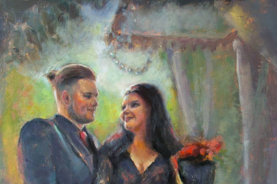 Becca & Randi Wedding Painting