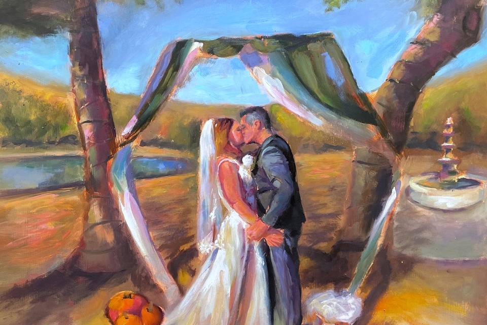 Ryan Kindseth Art - Live Wedding Painter