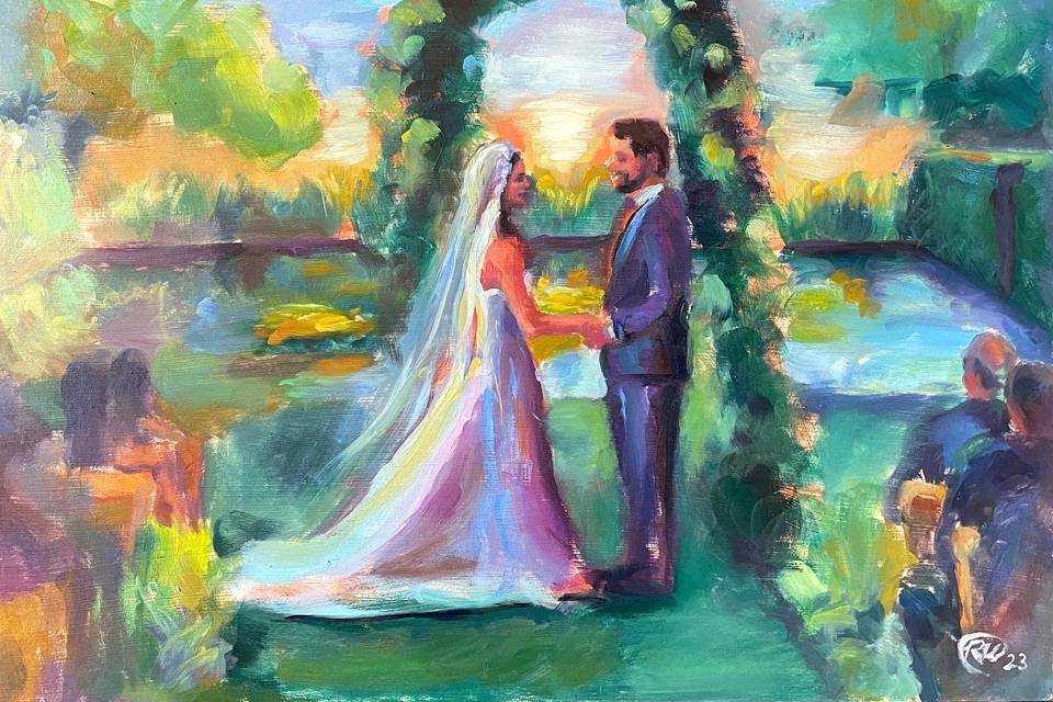 Shina & Quinn Wedding Painting