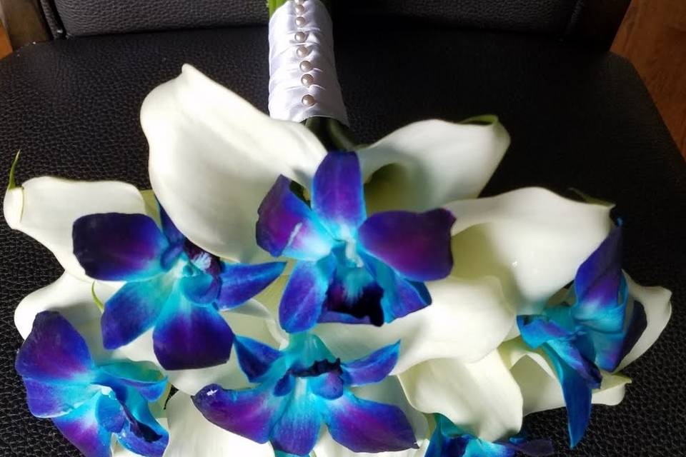 Vibrant blue petals