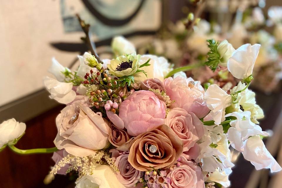 Dusty rose bouquet