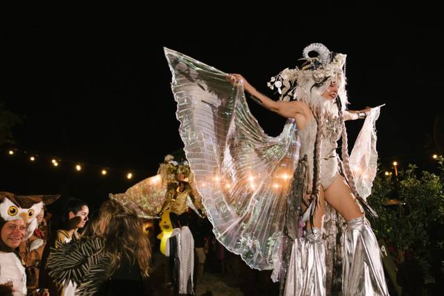 Dramatic costumes Stilt Walker