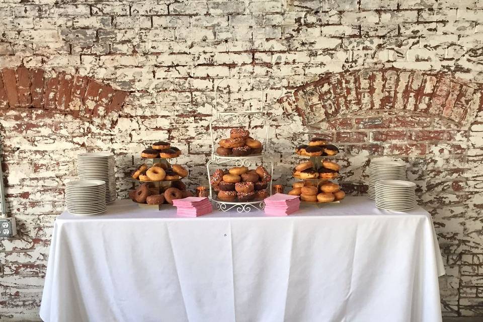 Buffet table