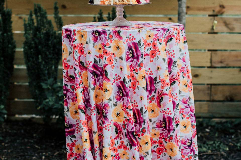 Fall floral linen