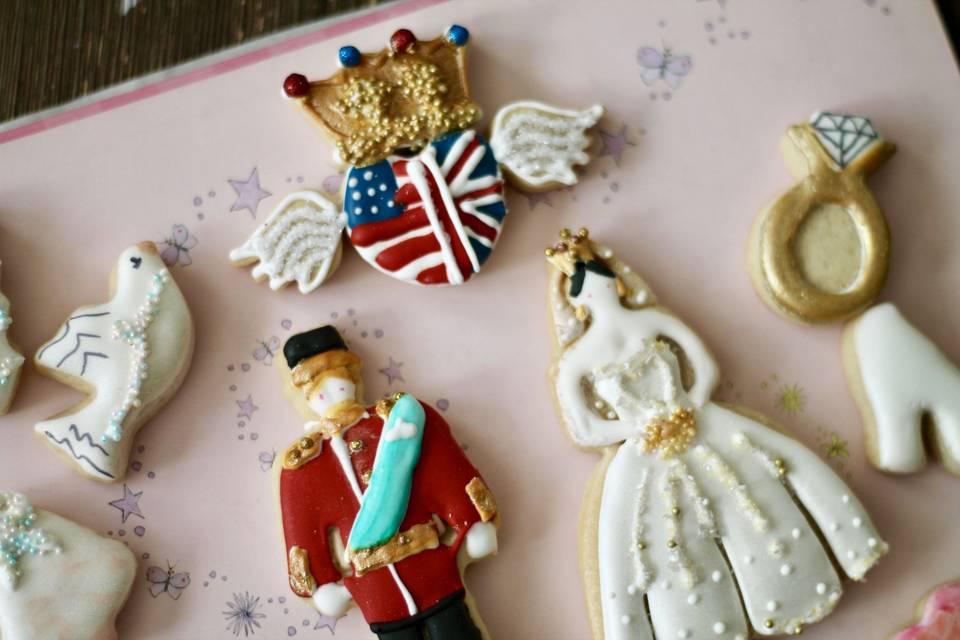 Royal Wedding Cookies/Customize Bride and Groom Cookies