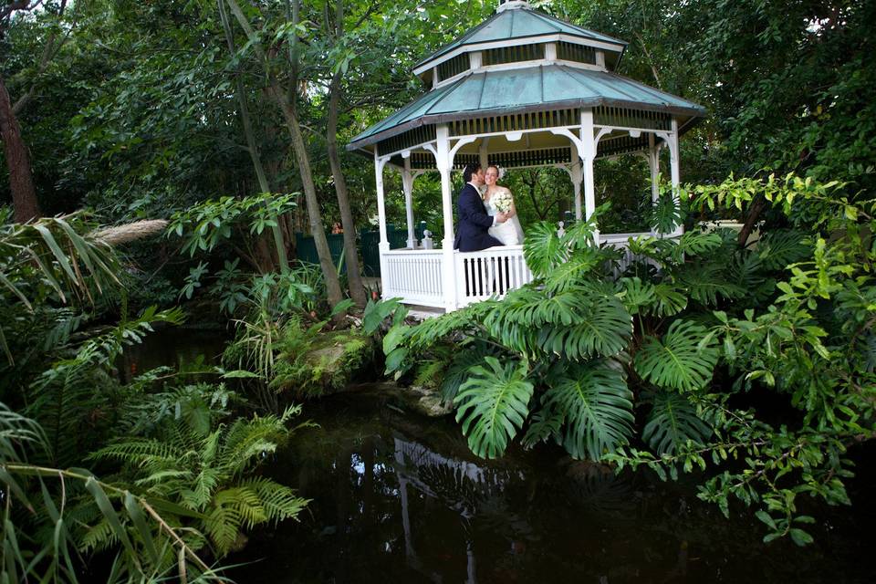 Gazebo with view of pond