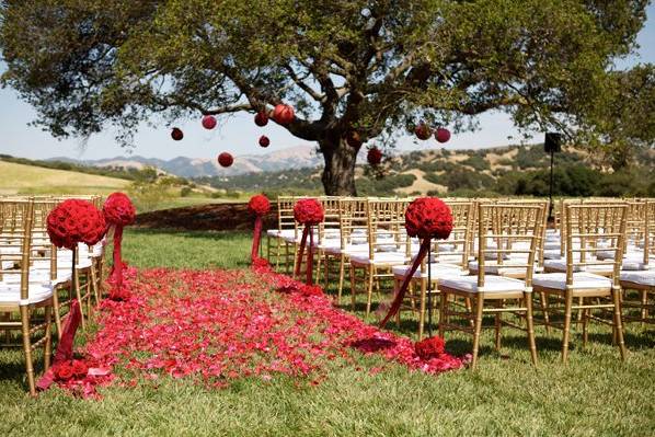 Red bouquets