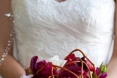 Bouquet and bride