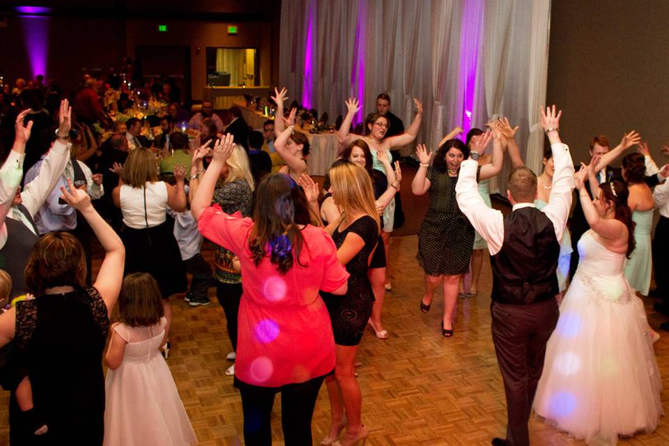 Guests dancing