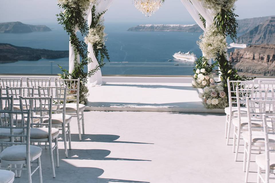 Santorini Wedding Arch