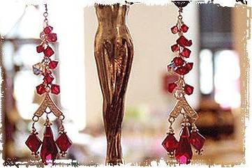 Bridesmaid earrings - Czech glass