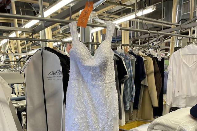 Wedding Dress after cleaning