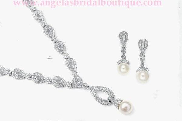 bridal jewelry,pearl jewelry,cubic zirconia jewelry