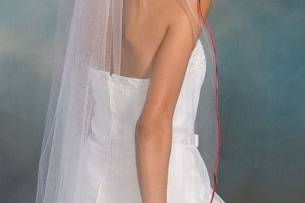 Colored Edge Wedding Veils