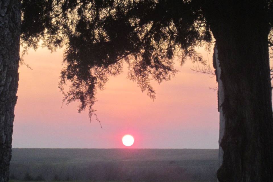 Beautiful Flint Hills sunset