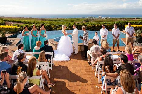 Couple exchanging vows