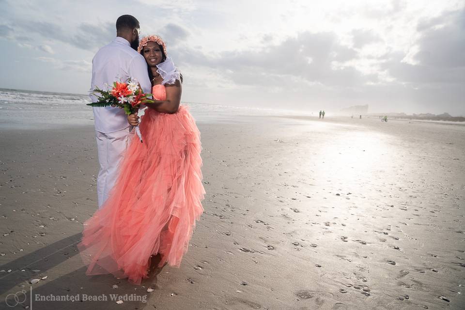 Coral wedding