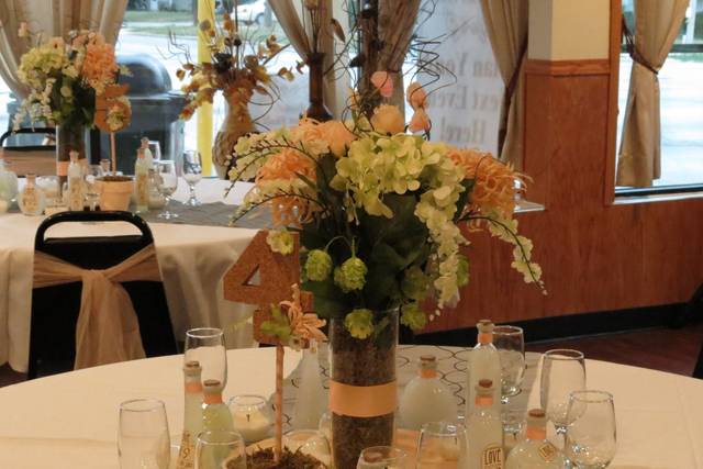 Table with centerpiece