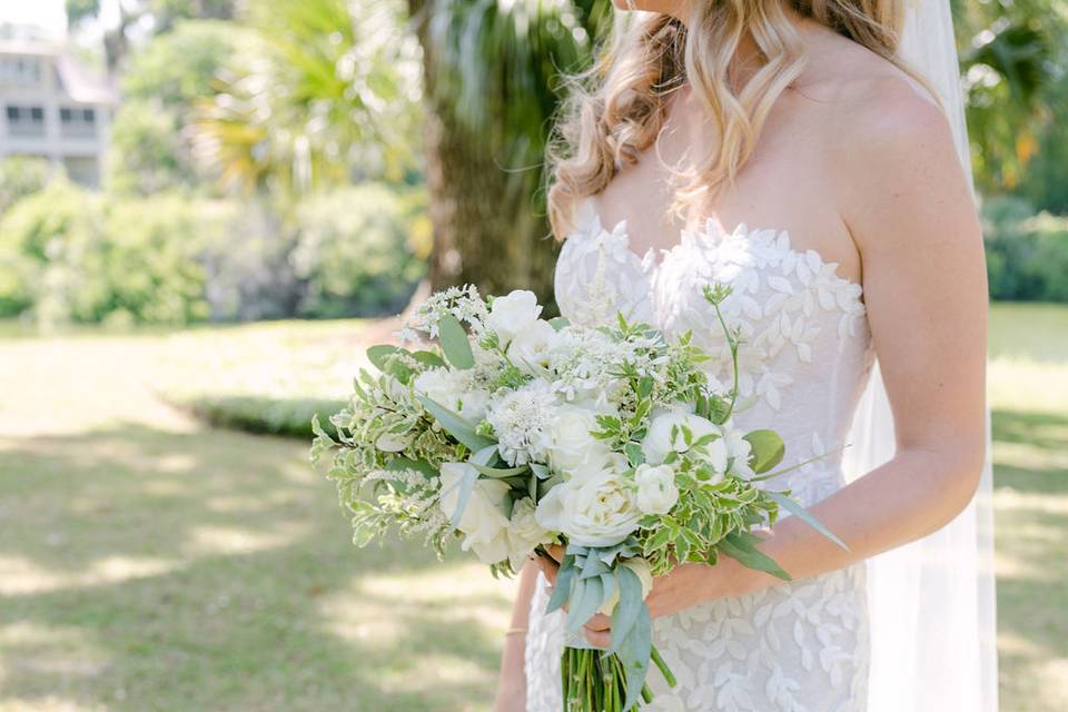 White Bridal Bouquet